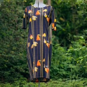 Black floral Lularoe Julia